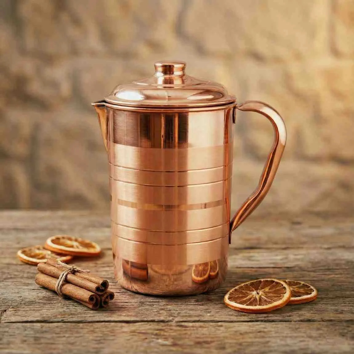 Hammered Copper Jug 2L | Pure Copper Water Jug