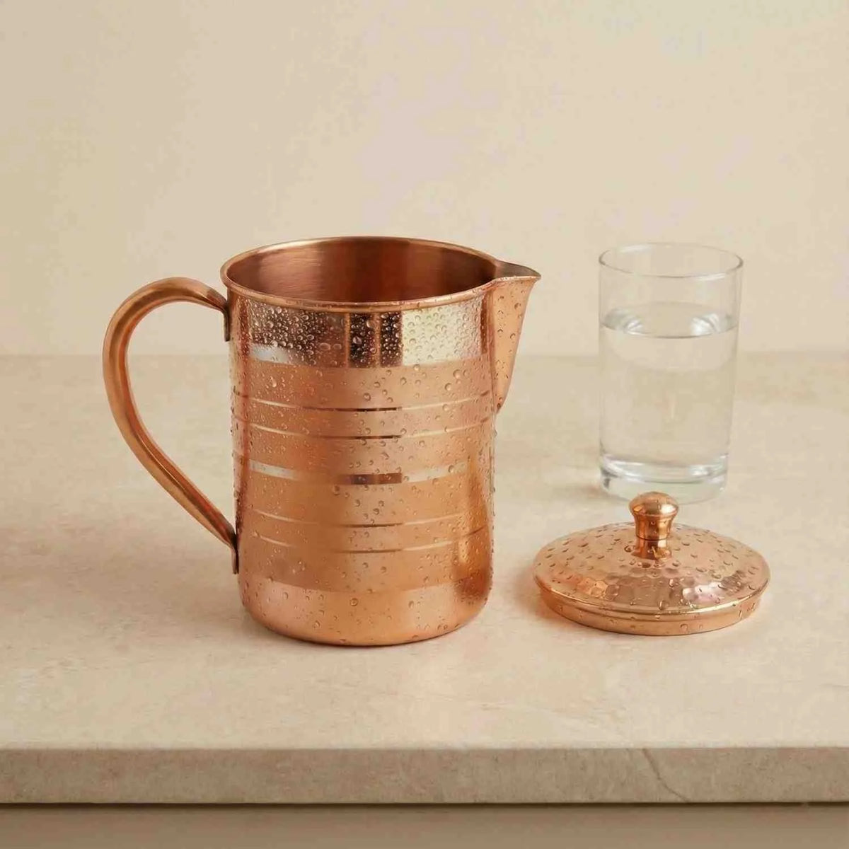 Hammered Copper Jug 2L | Pure Copper Water Jug