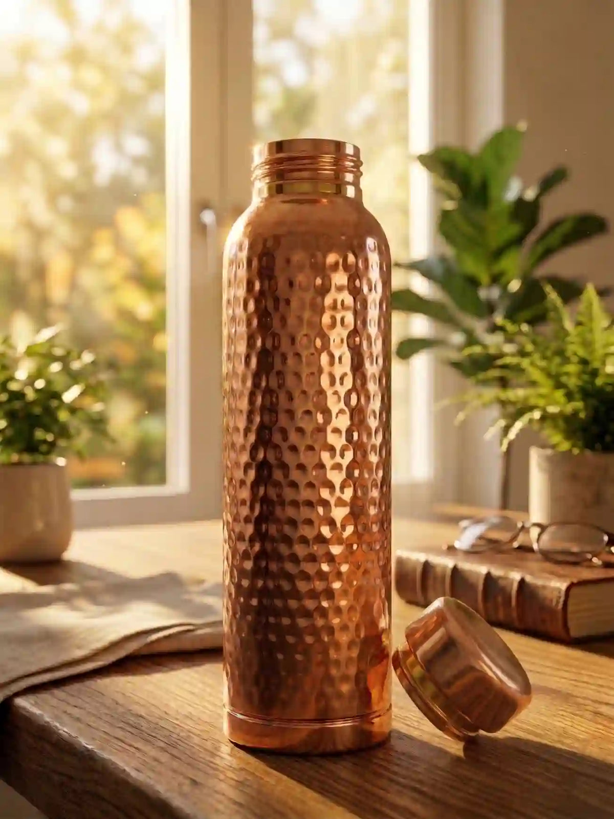 Ayurvedic Pure Copper Bottle for Health & Detox Water