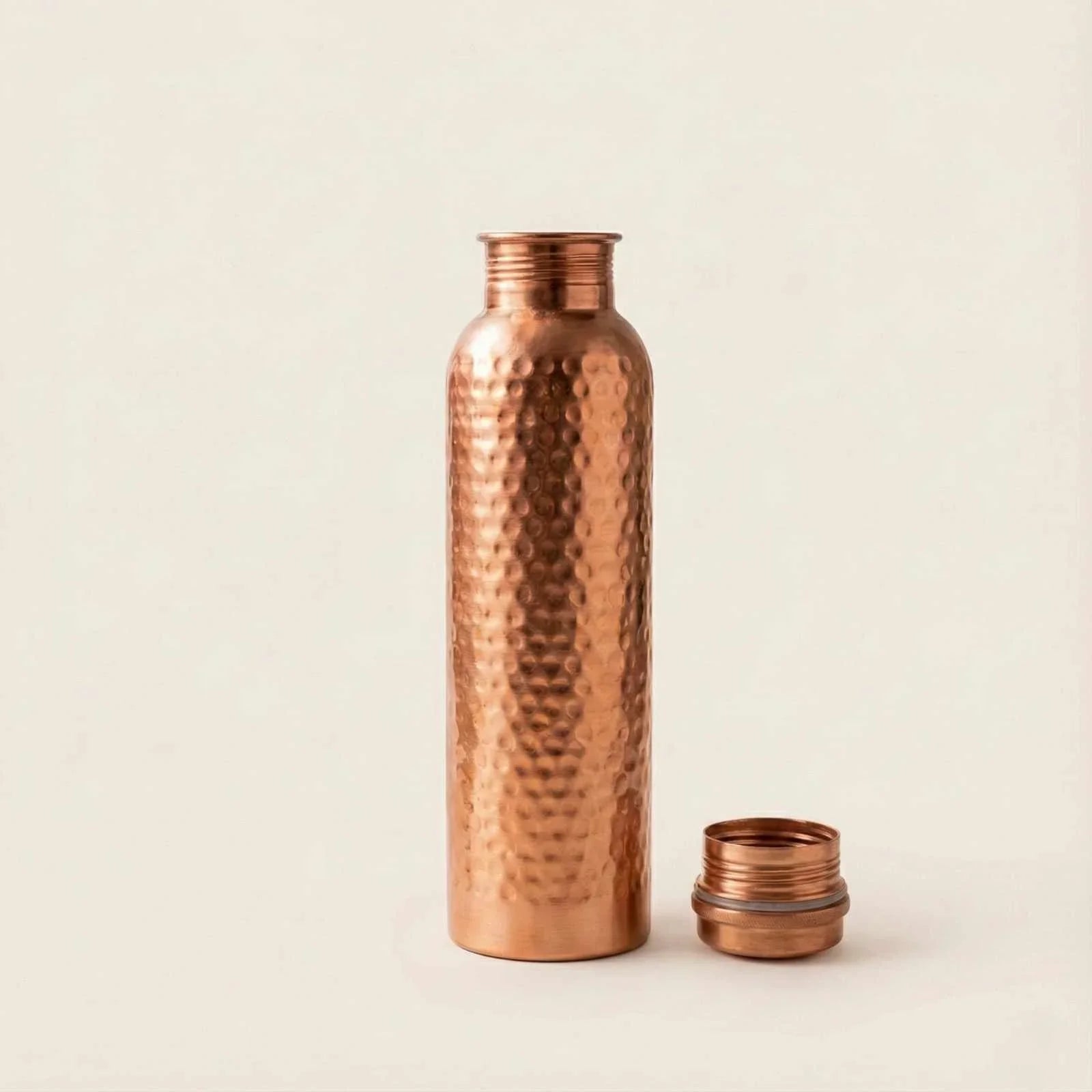 Hammered Pure Copper Water Bottle 900ml